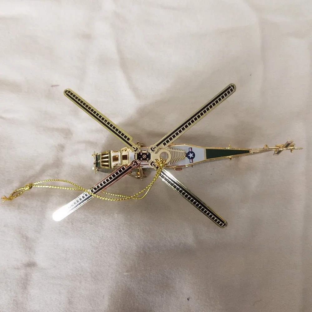 WHHA 2019 White House Christmas Ornament Eisenhower Helicopter Green Excellent